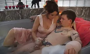 Vješta teta siri massage porno